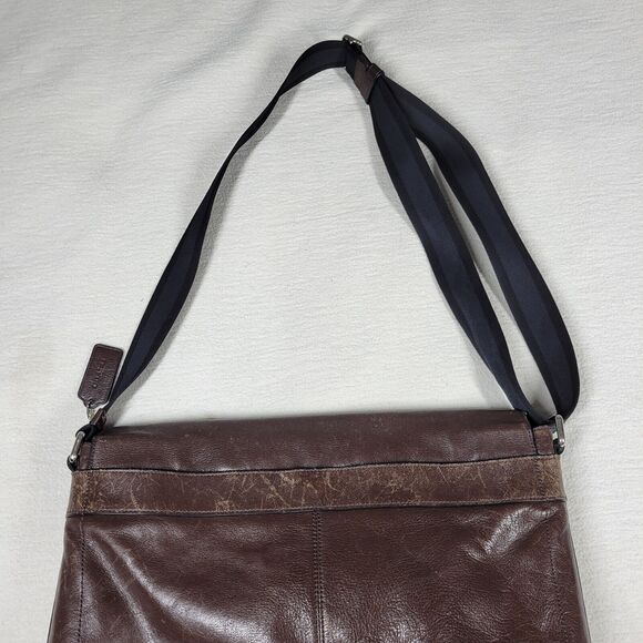 Coach Crossbody Laptop Bag Purse Womens Brown Designer Messenger Computer Work - Picture 16 of 16